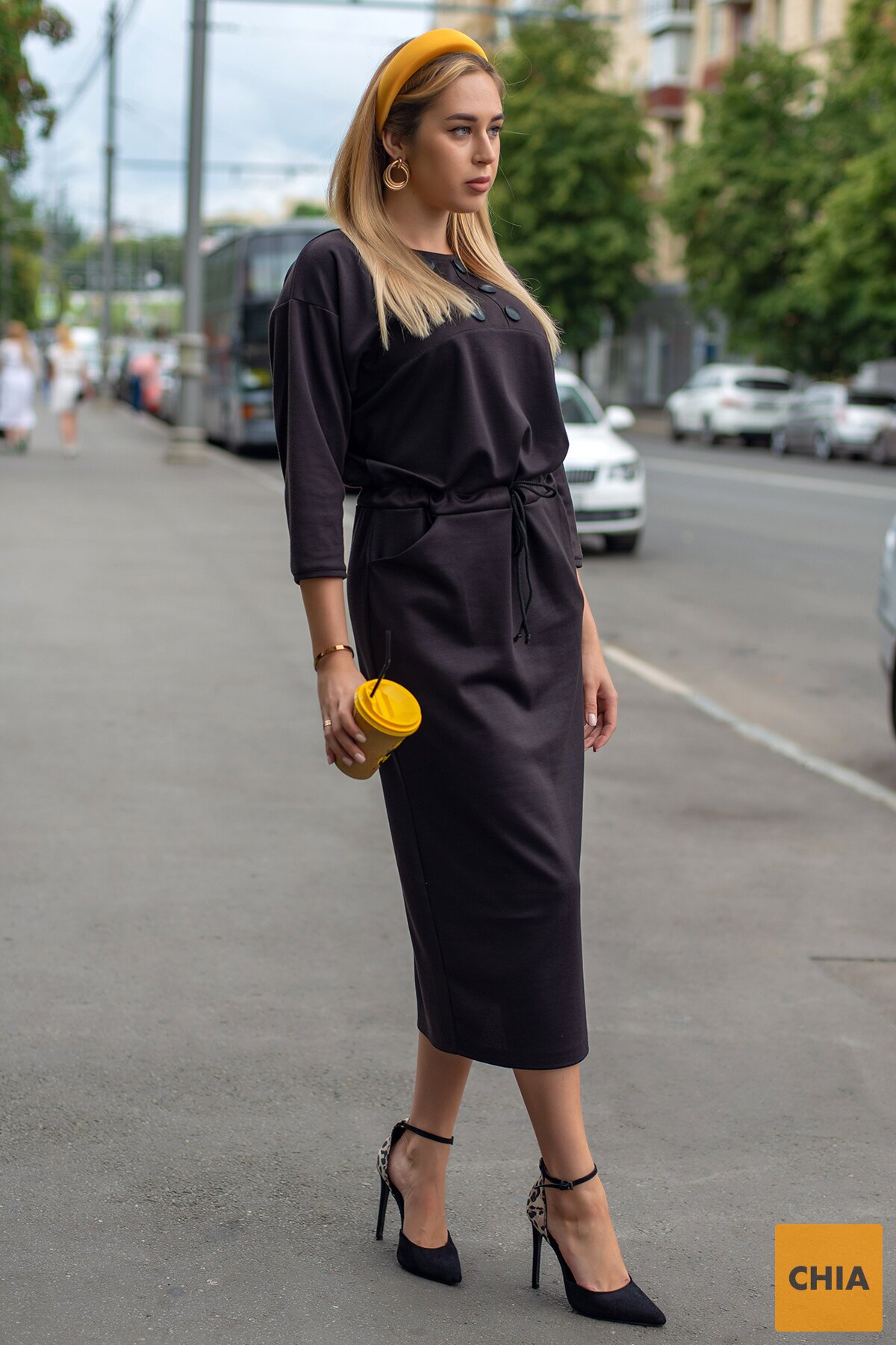 Платье Луиза шоколадное