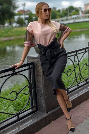 First Land Fashion: Юбка Бейлис черная ХЮБ 3134 - фото 3