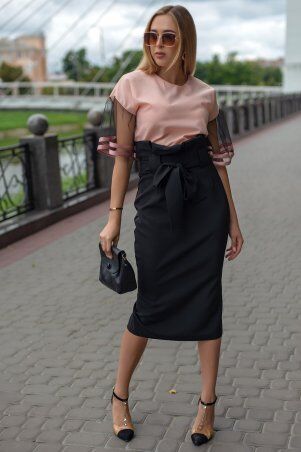 First Land Fashion: Юбка Бейлис черная ХЮБ 3134 - фото 4