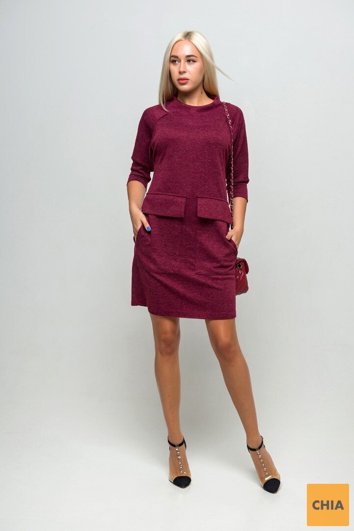 Платье Джорджия бордовое