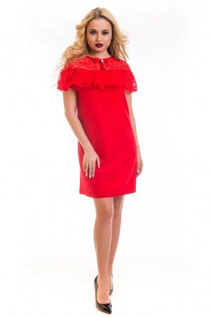 First Land Fashion: Платье Джоли красное ДПД 831 ДПД 0831 - фото 1
