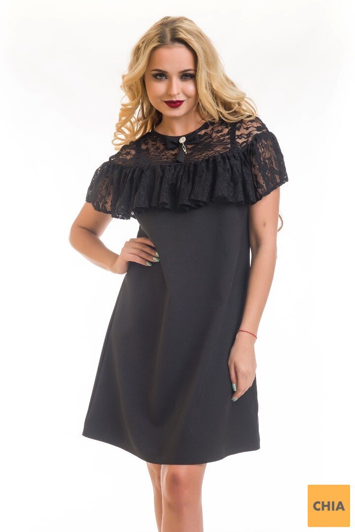 Платье Джоли черное ДПД 833