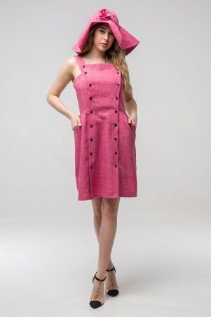 First Land Fashion: Сарафан Бенефис розовый ППБ 2142 - фото 2