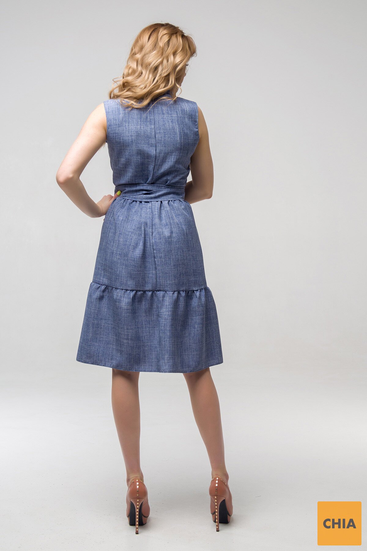 Платье Вероника синее(джинс)