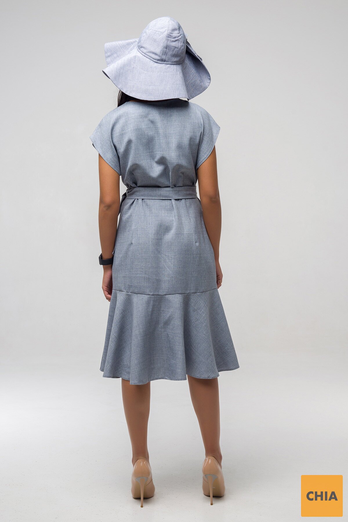 Платье Джастин светло-серое