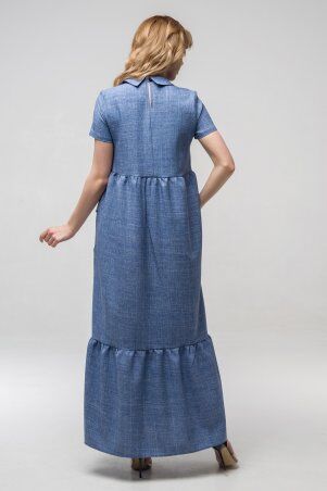 First Land Fashion: Платье Кураж синее(джинс) ППК 2183 - фото 3
