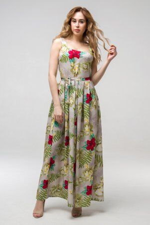 First Land Fashion: Платье Магнолия бежевое ППМ 2201 - фото 1