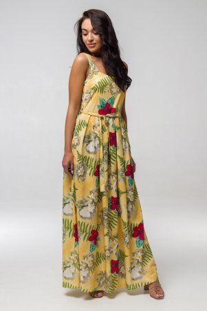 First Land Fashion: Платье Магнолия желтое ППМ 2203 - фото 3