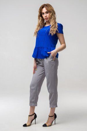 First Land Fashion: Блузка Мускари синяя ПБМ 2246 - фото 1