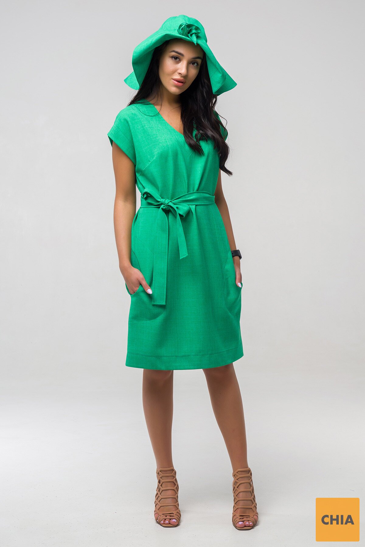 Платье Пронто зеленое