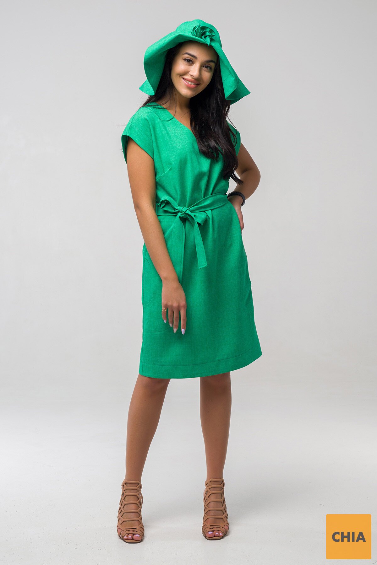 Платье Пронто зеленое