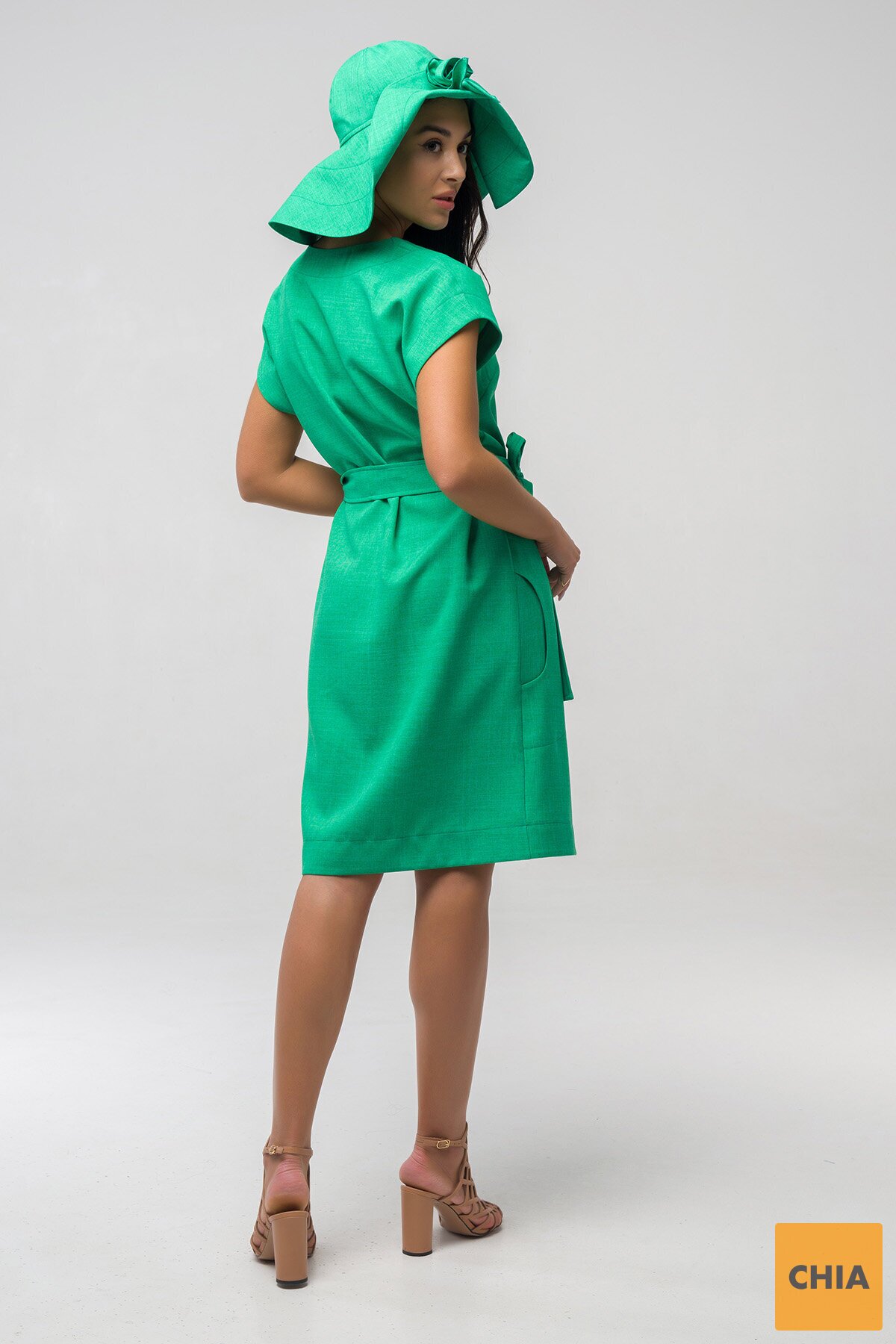 Платье Пронто зеленое