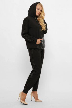 Tatiana: Спортивный костюм с пайетками КВЕНТИН черный - фото 3