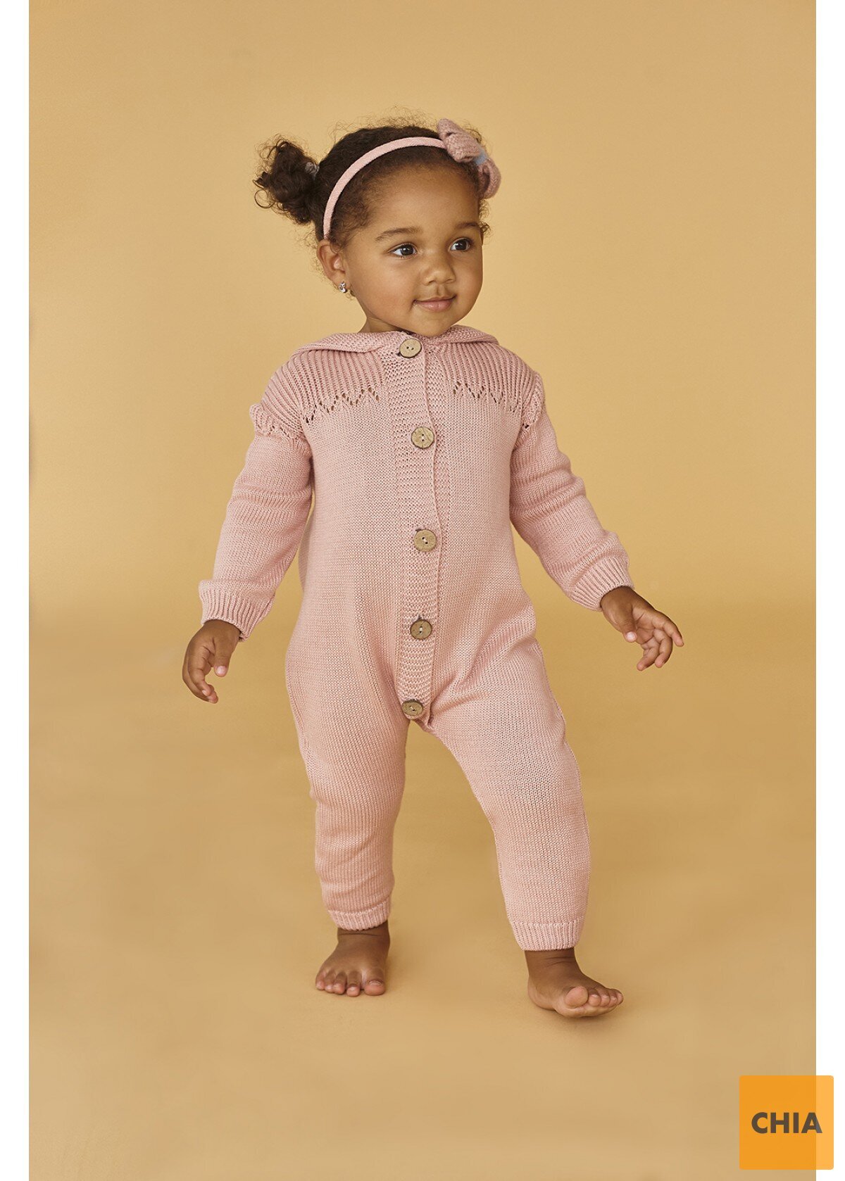 Комбинезон Крош, пудровый