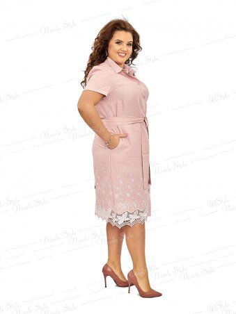 Ninele Style: Льняное платье-халат женское 419-1 - фото 2