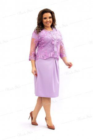 Ninele Style: Сиреневое вечернее женское платье с болеро 349-3 - фото 2