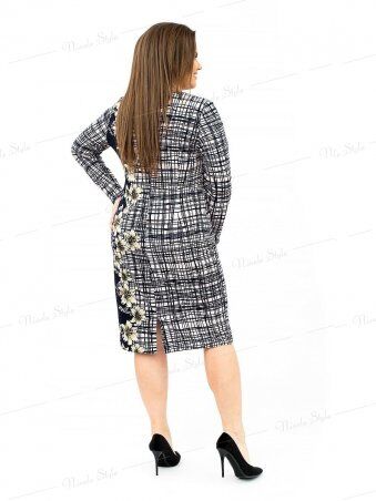 Ninele Style: Трикотажное повседневное женское платье с необычным принтом 170 - фото 3