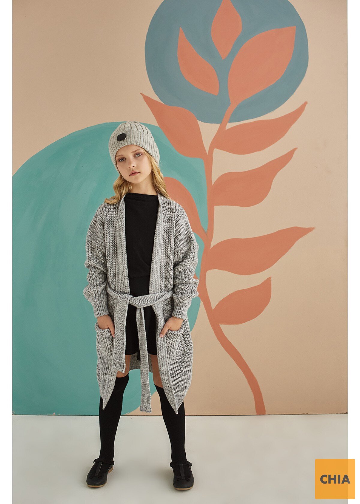 Кардиган Ириска, серый