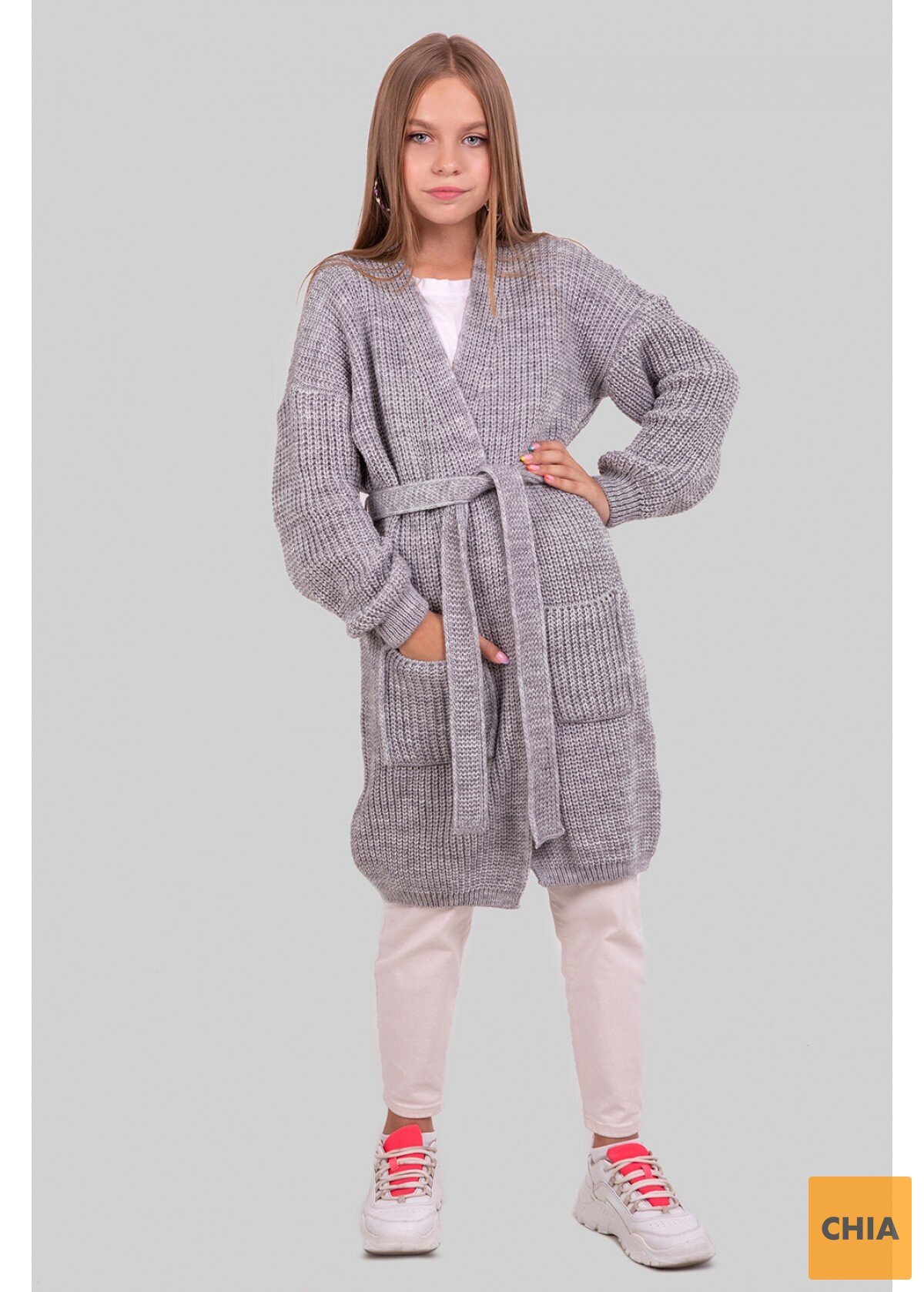 Кардиган Ириска, серый