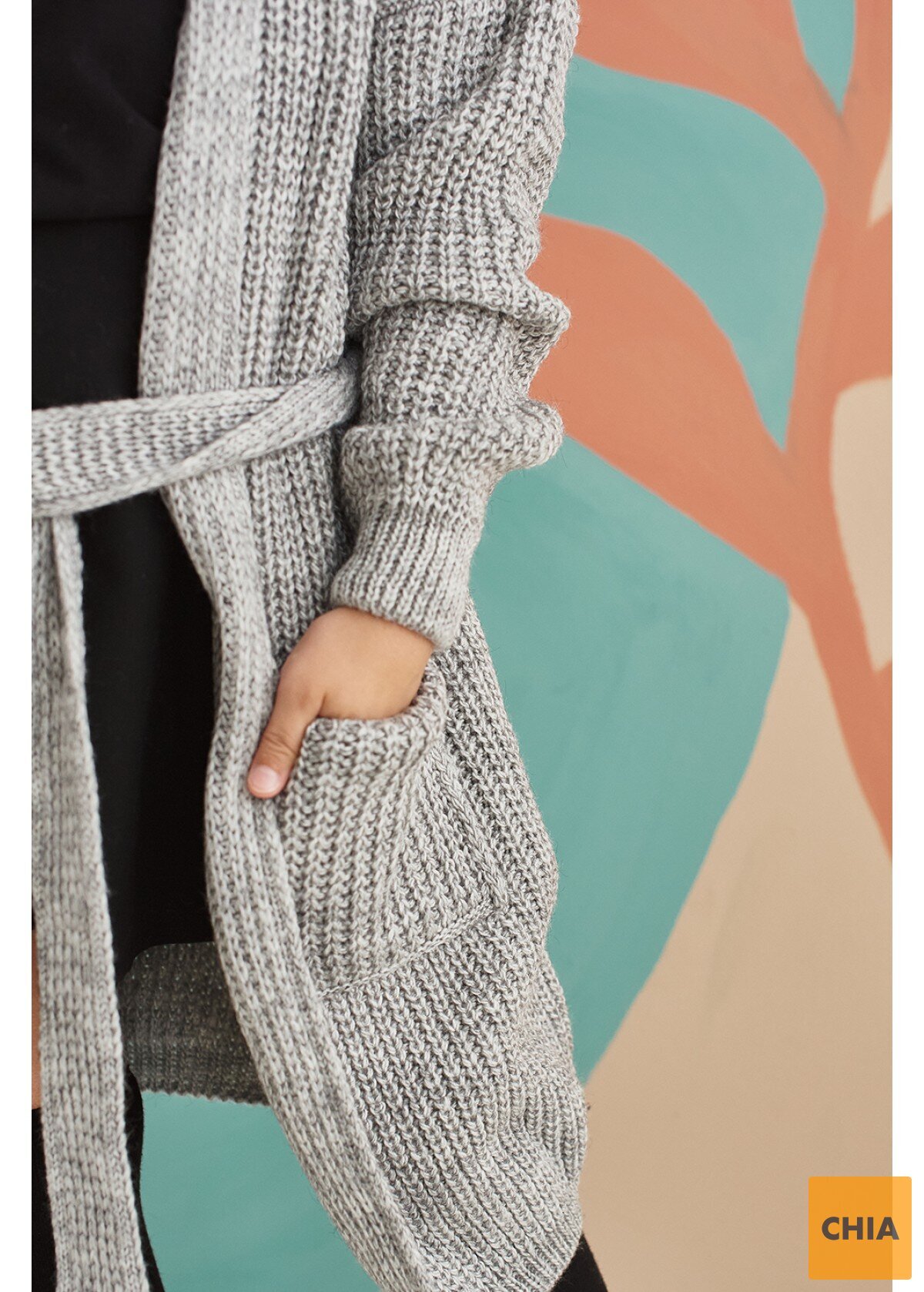 Кардиган Ириска, серый