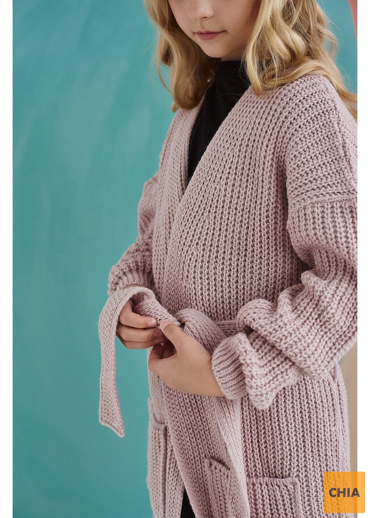 Кардиган Ириска, пудровый