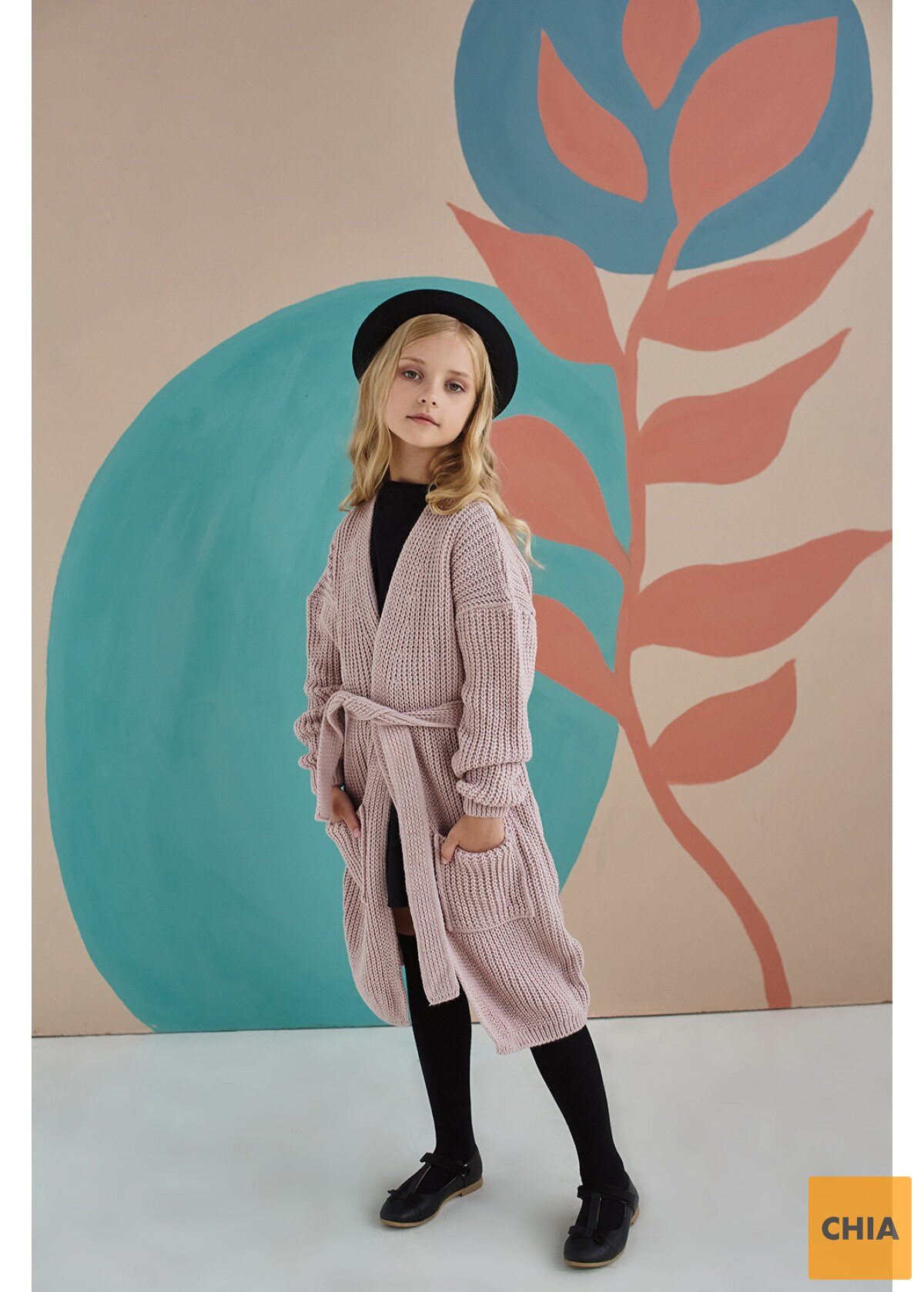 Кардиган Ириска, пудровый