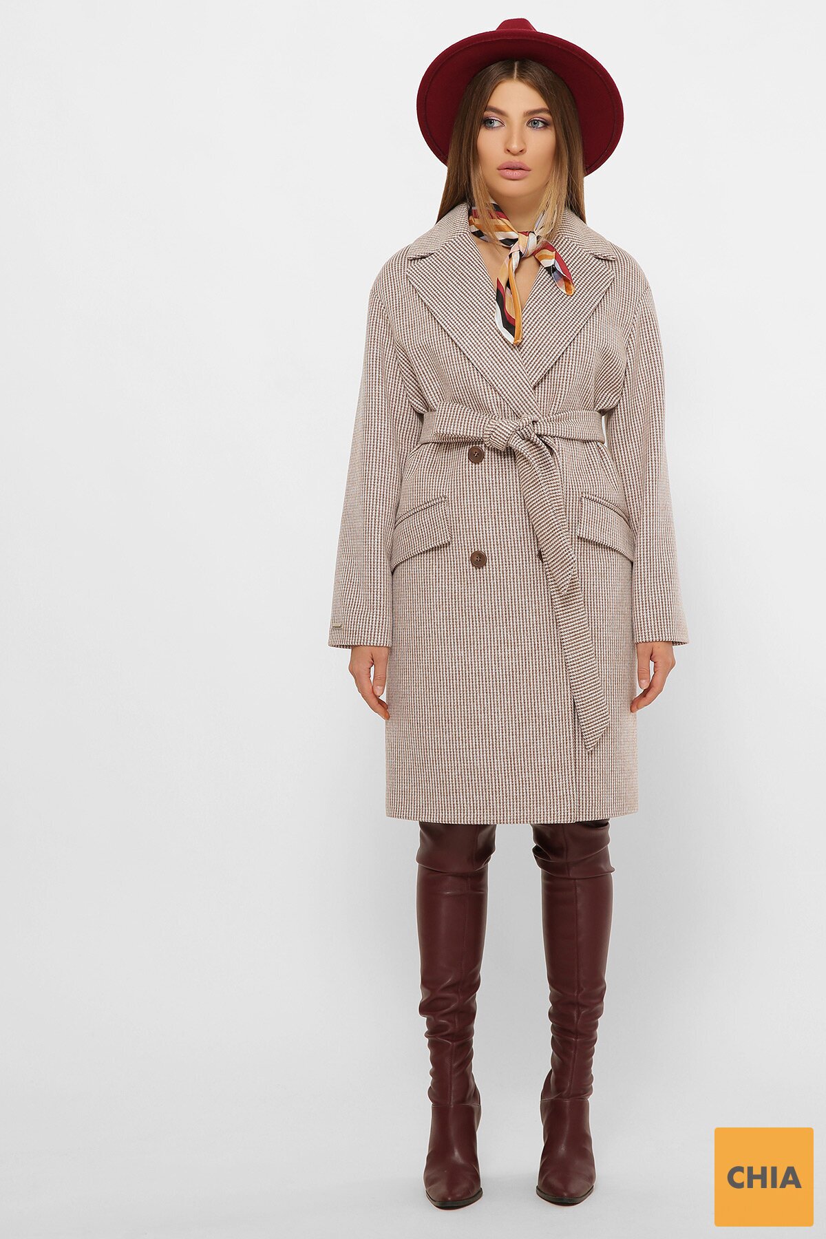 Пальто MS-269 280-св.коричневый