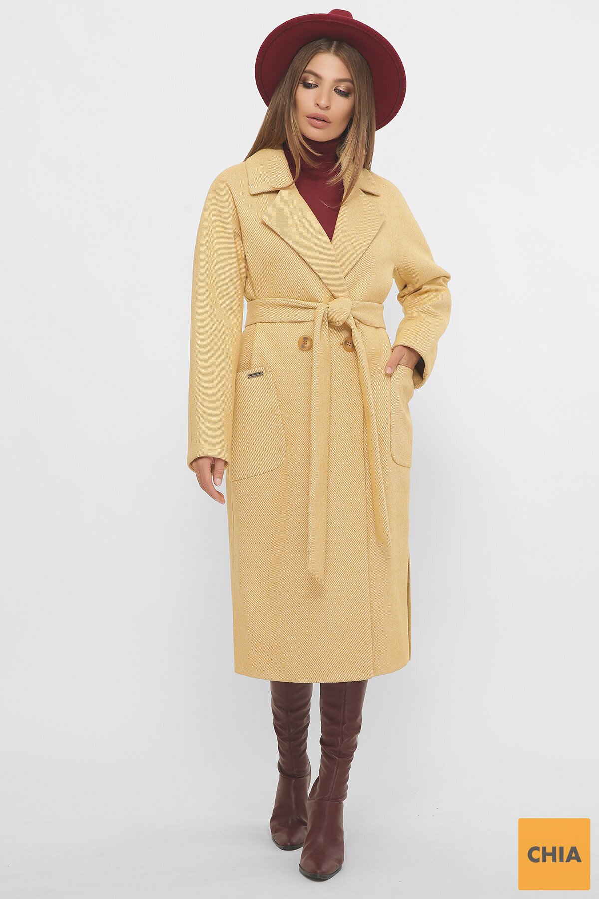 Пальто MS-265 267-горчица