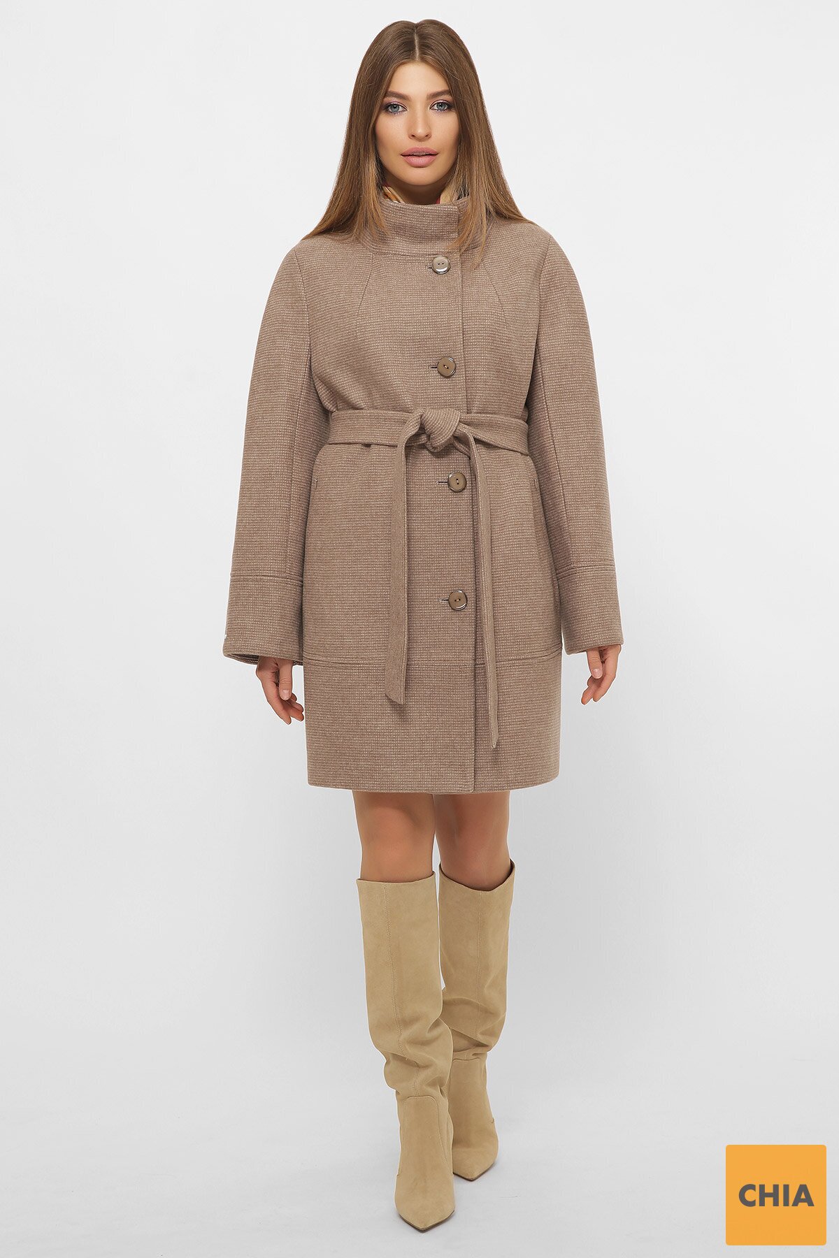 Пальто MS-251 167-т.бежевый