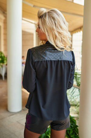 Bisou: Невесомая чёрная блузка 1355 - фото 2
