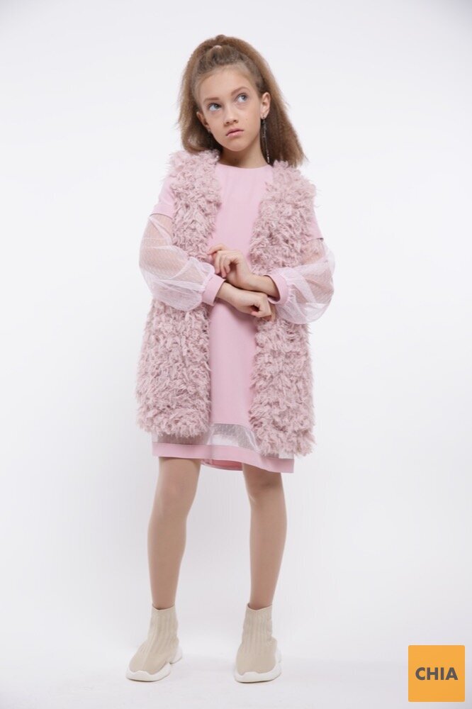 Нарядное платье Тина розовый