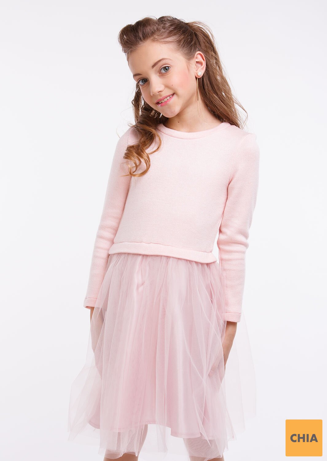 Нарядное платье Лея розовый