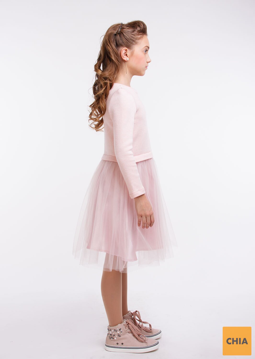 Нарядное платье Лея розовый