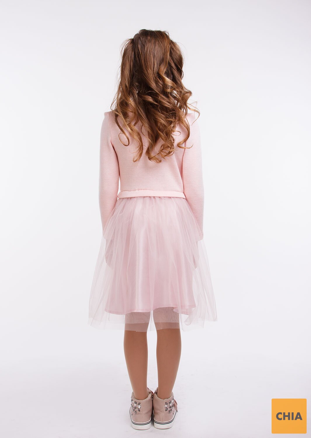 Нарядное платье Лея розовый