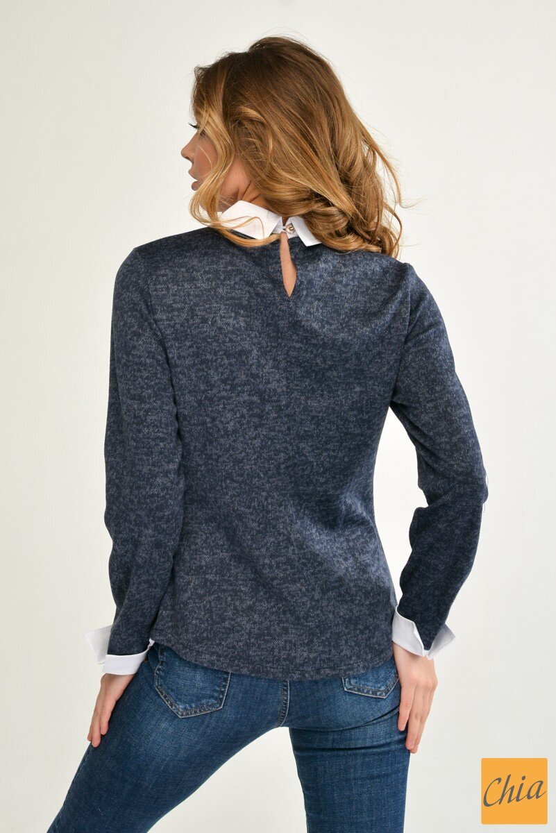 Универсальная кофта с имитацией рубашки