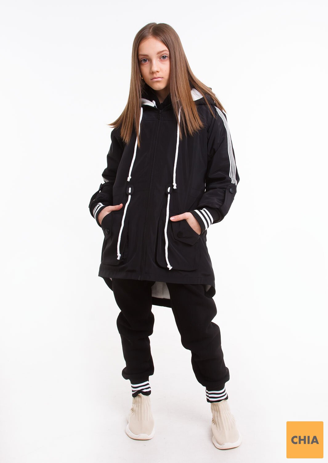 Парка Спринг черный