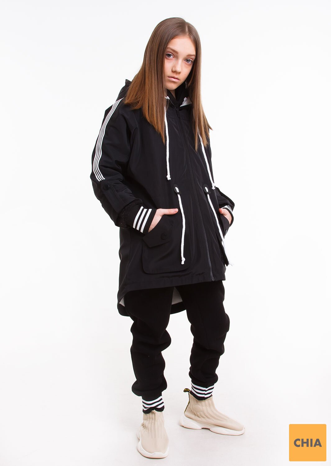 Парка Спринг черный