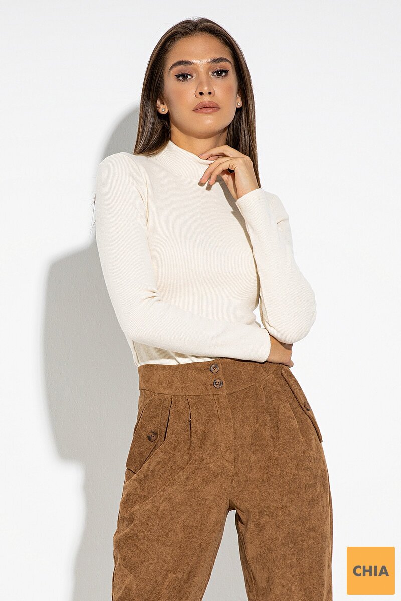 Молочный гольф из ангоры Эмми