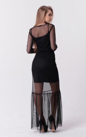 Santali: Потрясающее длинное платье (черное) 3522 - фото 5