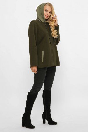Tatiana: Легкая куртка из ангоры САНТИ хаки - фото 1