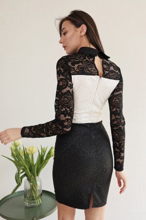 New Style: Платье 1432_черно-белый - фото 2