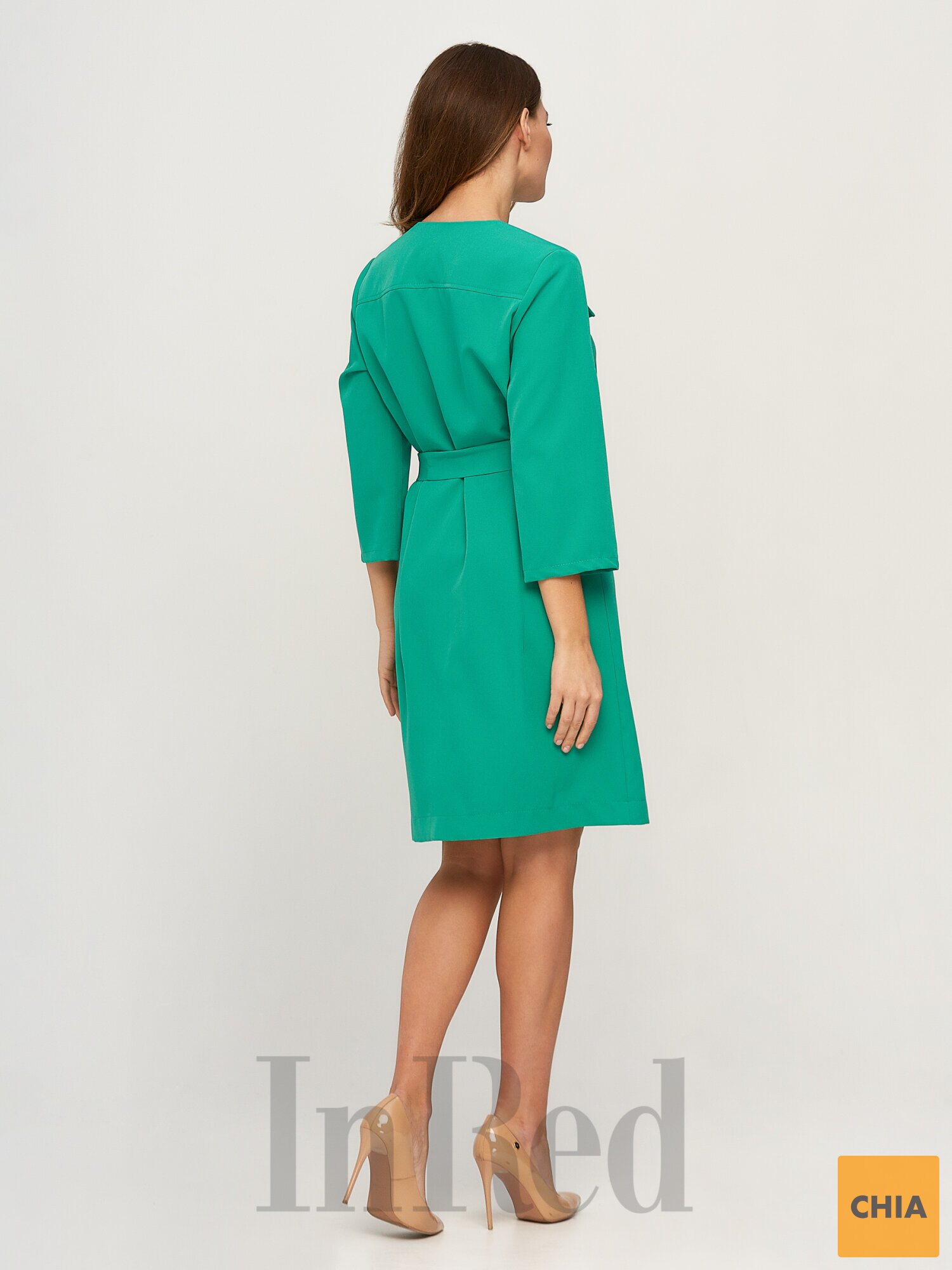 Платье "MILA" зеленое