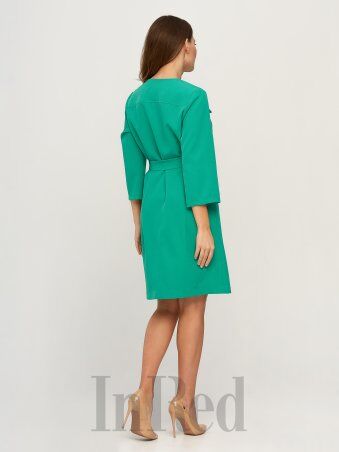 InRed: Платье "MILA" зеленое 7641 - фото 4