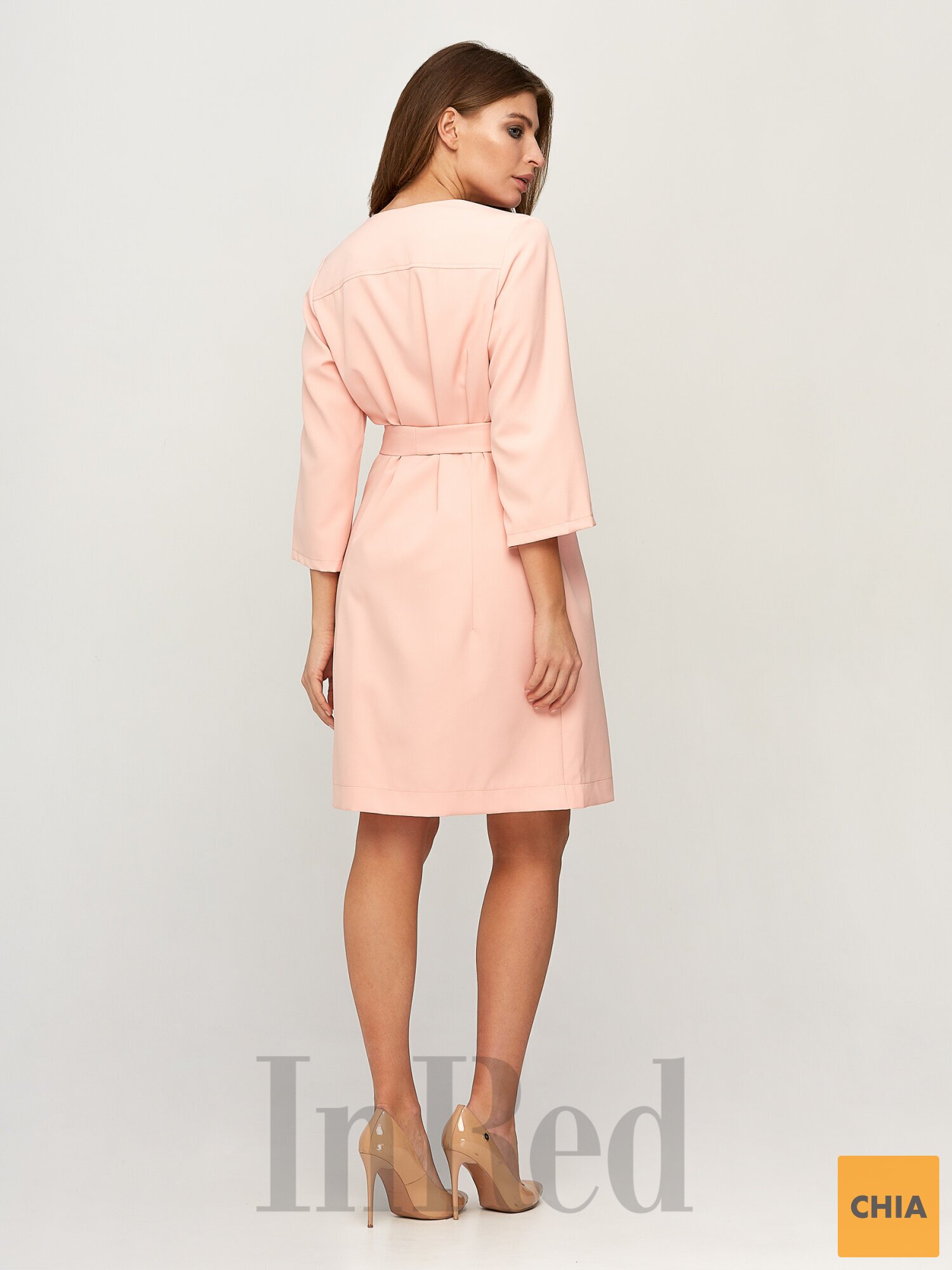 Платье "MILA" персиковое