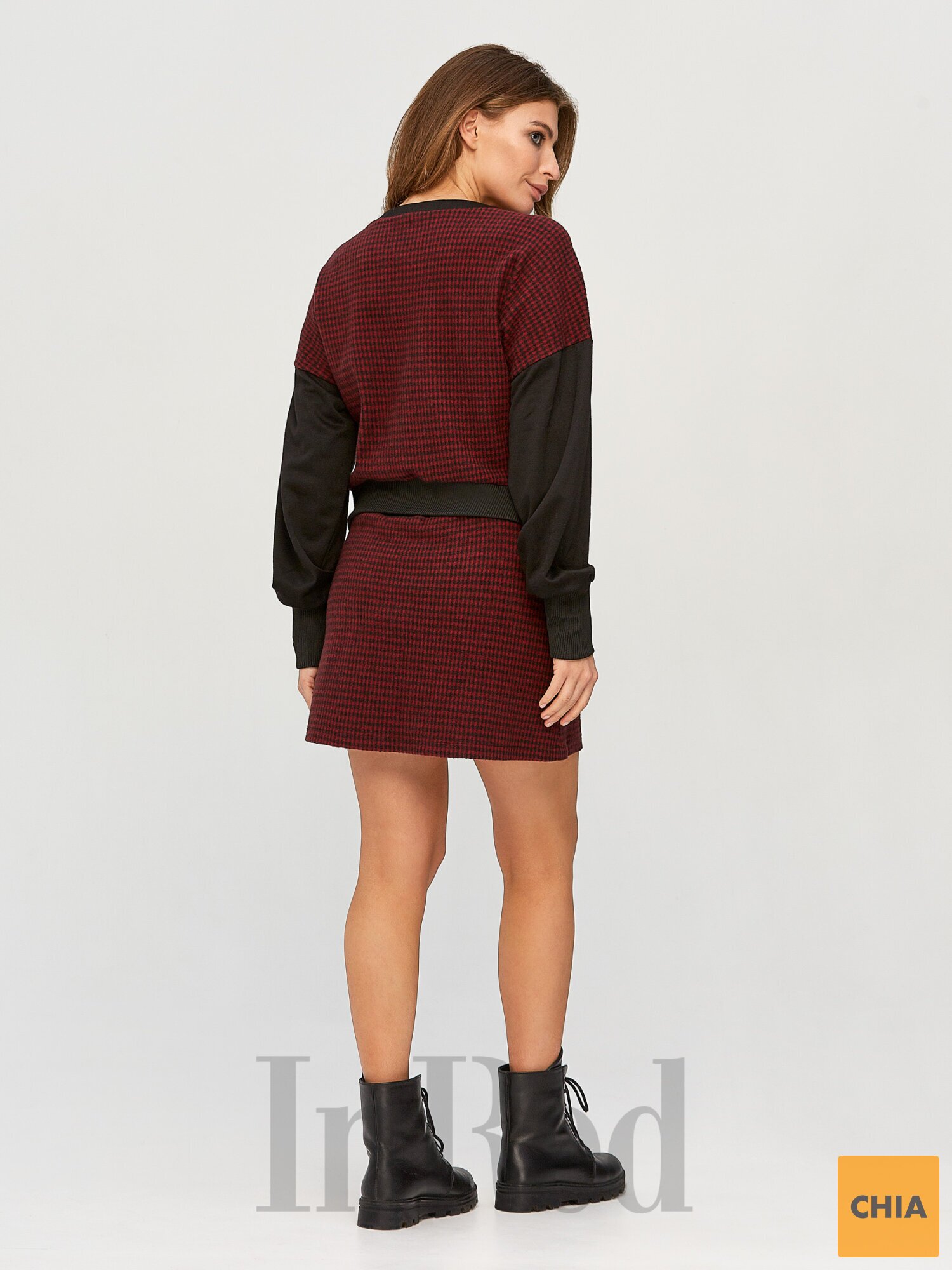 Юбка "STEPHANIE" бордовая