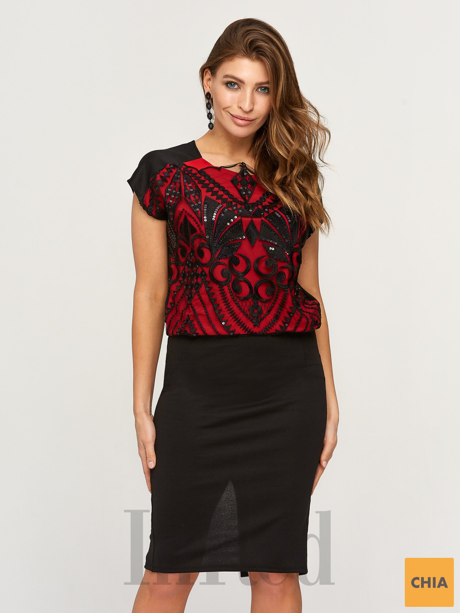 Платье "VANESSA" красное