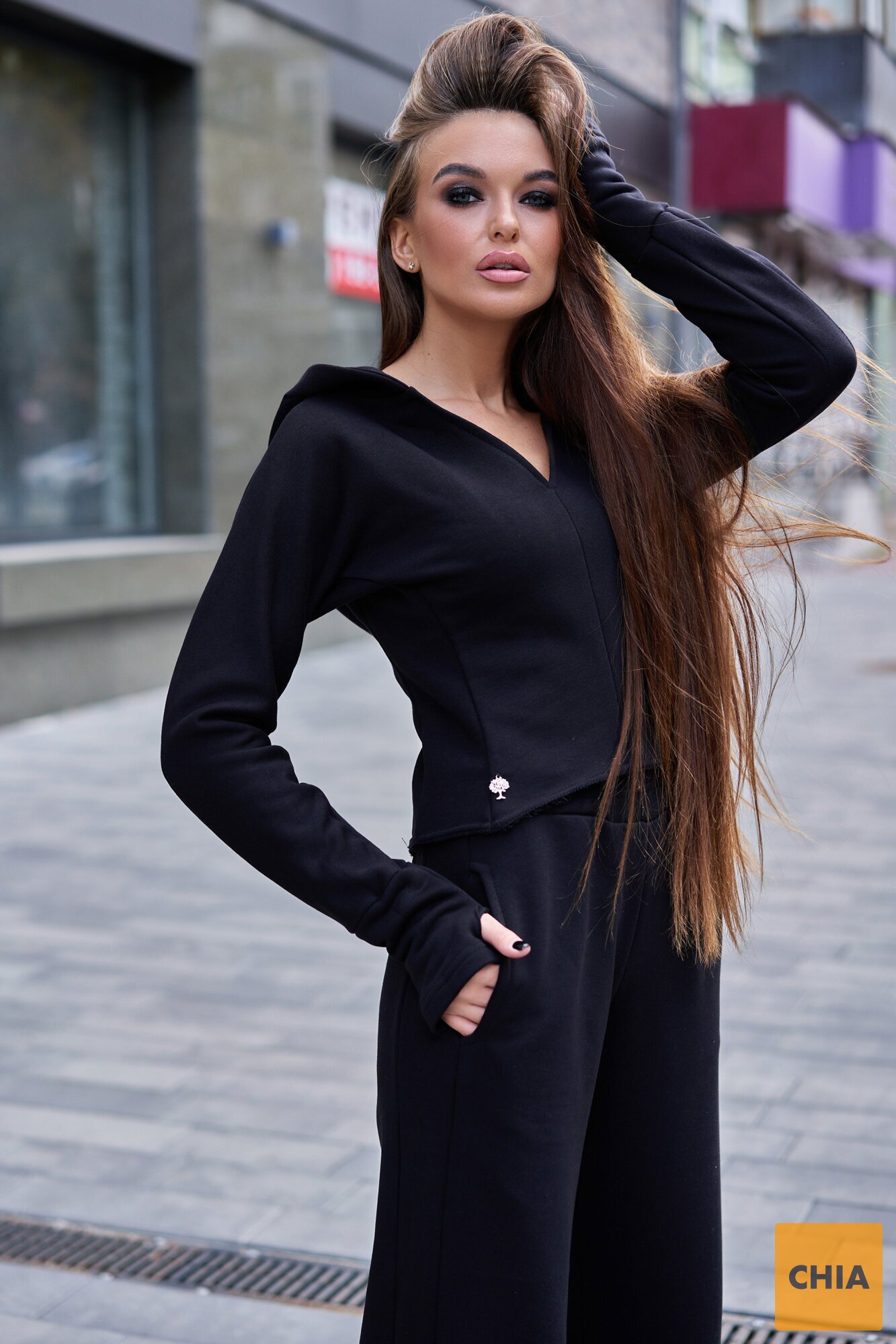 Прогулочный костюм с кюлотами