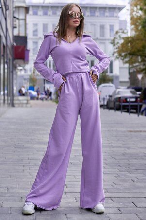 Jadone Fashion: Прогулочный костюм с кюлотами Борнео фиалковый - фото 1