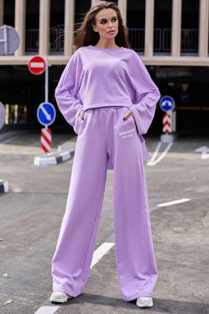 Jadone Fashion: Прогулочный костюм с кюлотами Лесси фиалковый - фото 1
