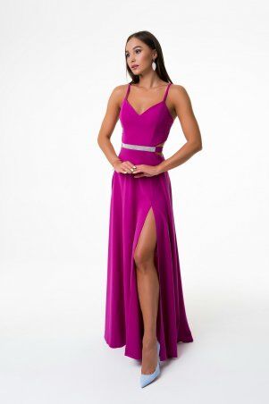 SVON: Длинное платье с блестящим поясом 3036 - фото 10